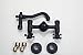 REPLYSAT Wall Mount Oil Rubbed Black Bronze Bathroom Basin Sink Vessel Bathtub Tap Mixer Faucet Stream Spout
