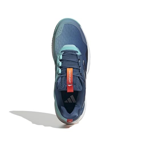 adidas Men's Crazyflight 6, Dusky Petrol/White/Flash Aqua, 7 - image 2