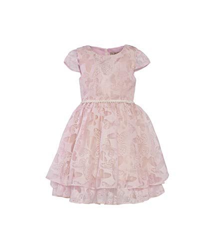 Cocolina Taufkleid Festkleid Blumenmädchen Kleid Ivory o rosa (1-2A (86/92), Rosa) Cover