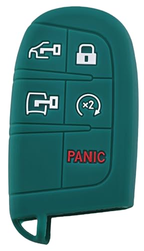 Coque de clé silicone vert foncé Ram ProMaster 1500 2500 3500 2022-2025