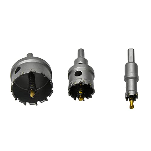 Juego de 10 brocas abrelatas 16-53mm carburo para metal miniatura 5