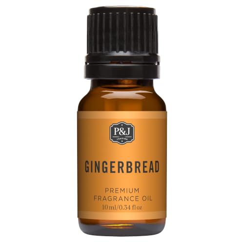 P&J Trading Fragrance Oil for Diffusers for Home - Gingerbread 10ml Fragrance Scents for Candle Making - Soap Making Supplies & Car Diffuser Scents