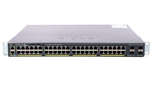 Cisco WS-C2960X-48LPS-L Catalyst 2960X Series 48-Port PoE+ Gigabit Ethernet Switch (Renewed)