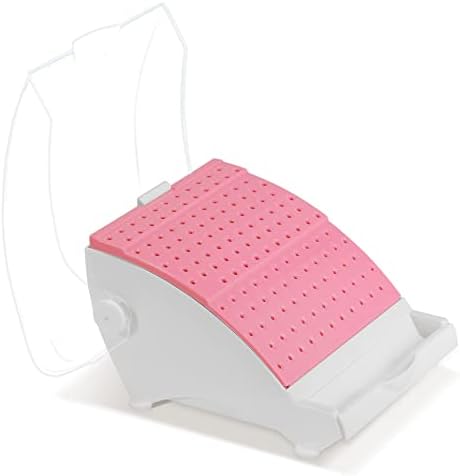 142 Holes Dental Bur Holder Box Burs Block Station Organizer Case, Annhua Bur Blocks for Bur, Plisher, File - Durable and Sturdy - Pink