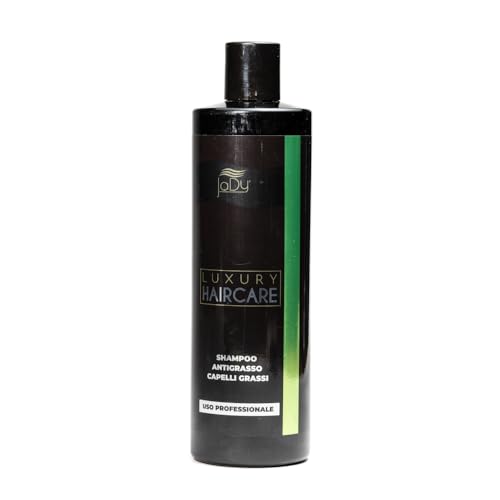 JaDy Champú Profesional para Cabello Graso - Champú Seborregulador Purificante para Cuero Cabelludo Graso con Menta y Proteínas de Trigo - 400 ml