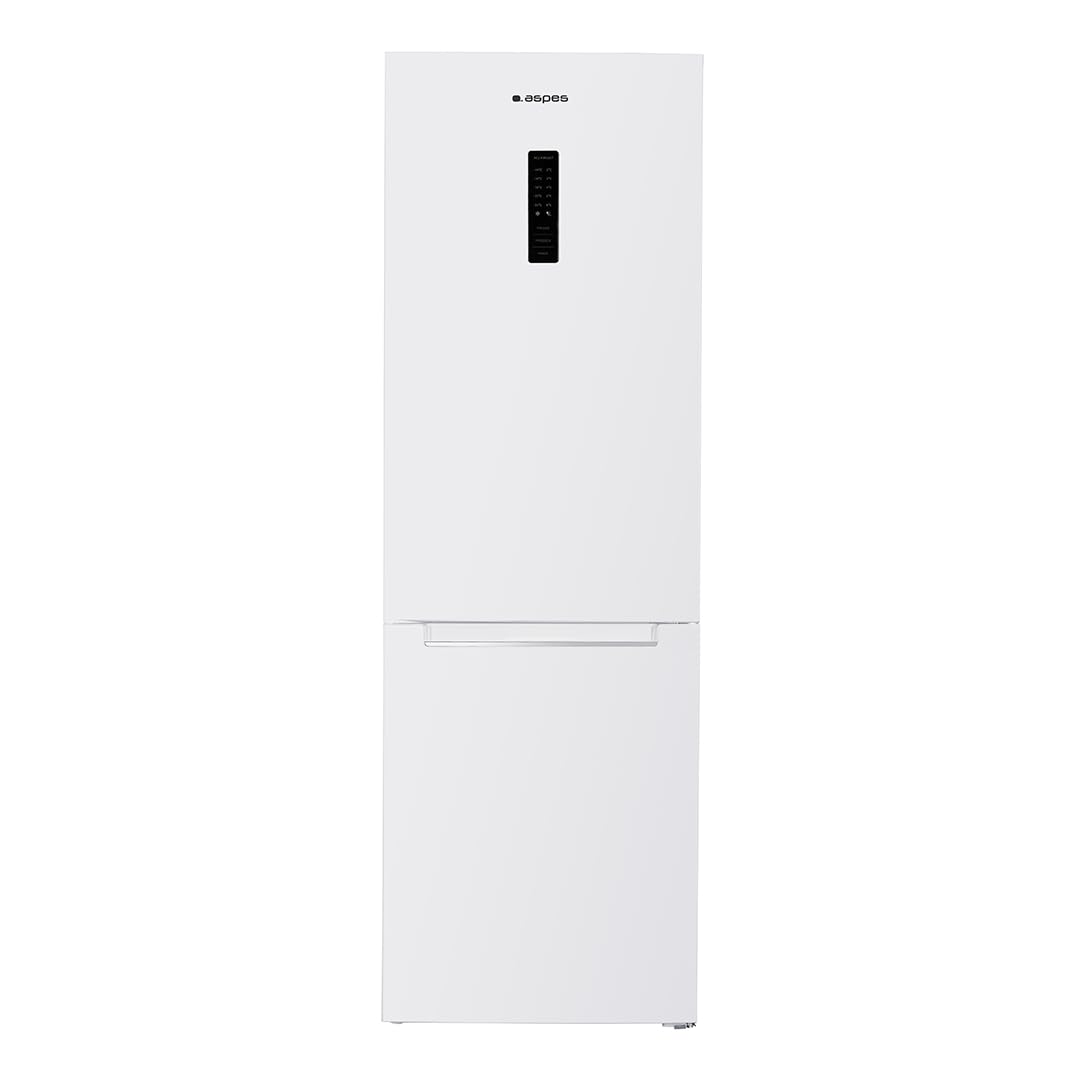Aspes Frigorífico Combi Blanco 2 Puertas. AC185607ENFD, Capacidad 402 Litros, No Frost, Motor Inverter, Bajo Nivel Sonoro, Puerta Reversible, Apertura Tipo Uñero, Clasificación Energética E