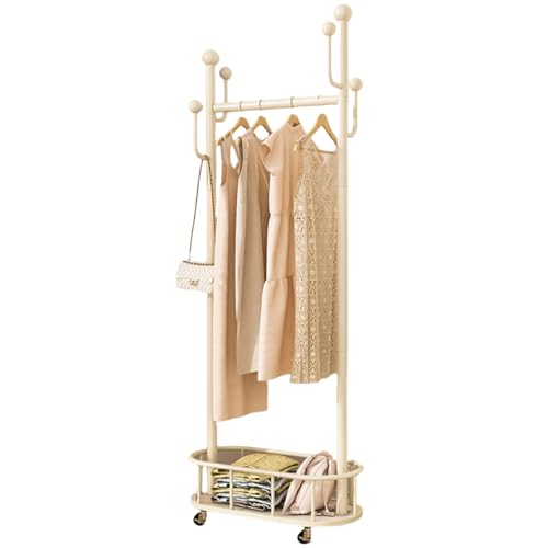 Porte-manteau avec panier rotatif à 360° pour un gain de place maximal