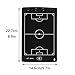 LCD Football Tactical Board, Soccer Coaching Board, Football Clipboard for Coaches, with Stylus, Lightweight and Portable, for Strategy Planning and Training