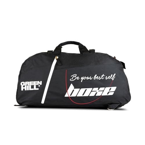 ZAINO BORSA SPORTIVA GREEN HILL BOXING BORSONE SPORT PUGILATO PALESTRA FITNESS (Nero)