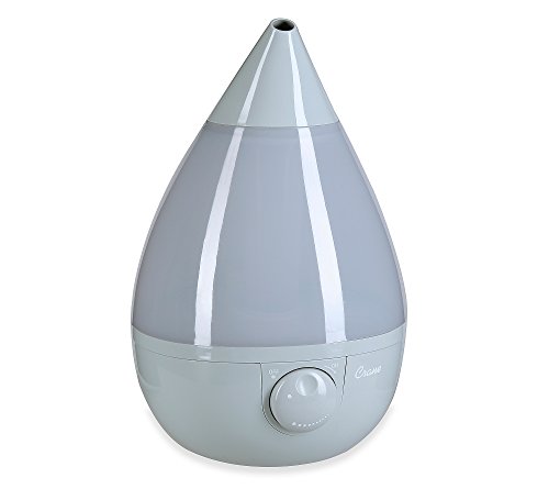 Crane Drop Ultrasonic Cool Mist Humidifier, Filter Free, 1 Gallon, 24 Hour Run