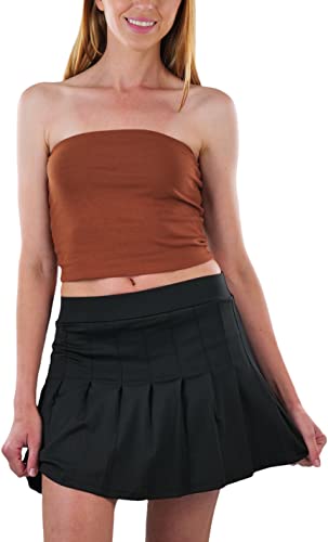 Image of ToBeInStyle Women's Cotton-Spandex Blend Stretchy Tube Top