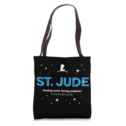 St. Jude "Finding Cures. Saving Children. EVERYWHERE" Black Tote Bag
