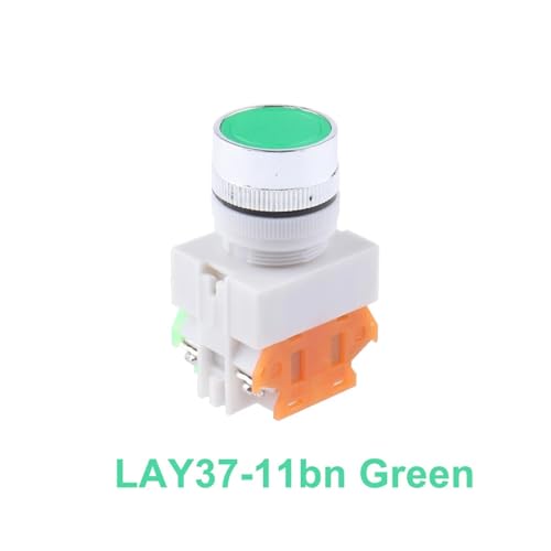 Interrupteur momentané Lay37-11bn bouton de commande vert à impulsion 1NO1NC