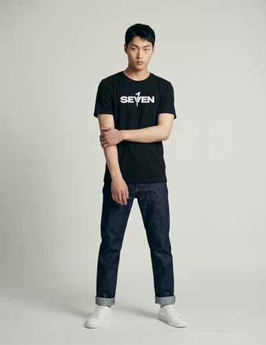 Image of BTS Jungkook Seven 7 Song Crew Neck Regular T-Shirt for Men & Women Black