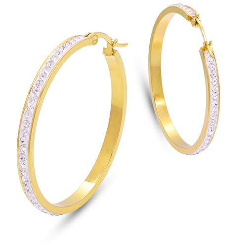 [Adelina Style] OsAX fB[X lC t[vsAX 傫 1yA 3.6mm L[rbNWRjA CXg[ sAX T[WJXeX AM[Ή (S[h 40mm)