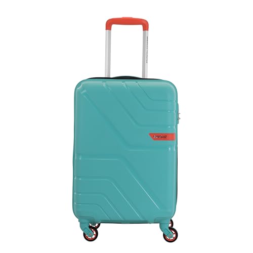 Image of American Tourister Upland Sport 55 CM Small Carry-On Polypropylene (PP) Hard 4 Wheels Spinner Luggage /Suitcase /Trolley Bag for Travel (Pool Blue)