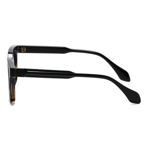 Trendy Square Sunglasses for Men Women Classic Thick Frame Vintage Sun Glasses Shades4