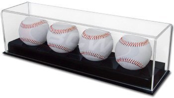 BCW 1-AD12-4 Acrylic Four Baseball Display