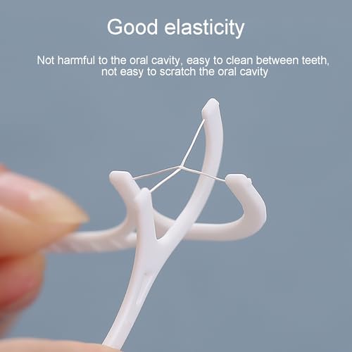 AMZFUK 100 Pcs Disposable Dental Floss,Dental Care,Dental Floss Stick with Portable Casetoothpicks, Teeth Cleaning for Removing Plaque and Food Removal,Tooth Cleaner Sticks - Image 5