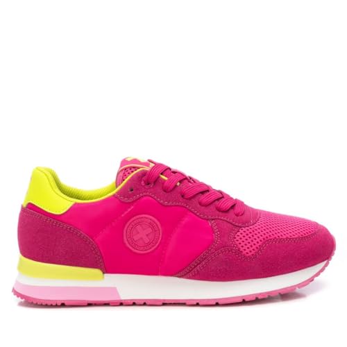 XTI - Zapatilla Mujer Fucsia - Calzado Cómodo y Versátil - Moda Casual - Modelo 14406109 (Talla 38)