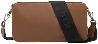 LIEBESKIND Berlin Umhängetasche „Clarice M“ I Schultertasche Leder Damen | Crossbody Bag mit verstellbaren Schulterriemen I Fächer mit Reißverschluss und Knopfverschluss