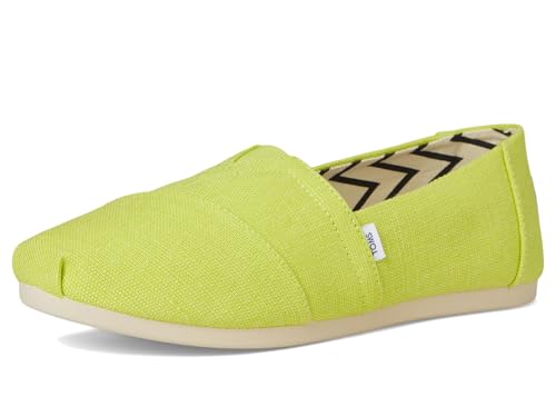 Image of TOMS Womens Classic Alpargata Bright Lime 5.5 Medium
