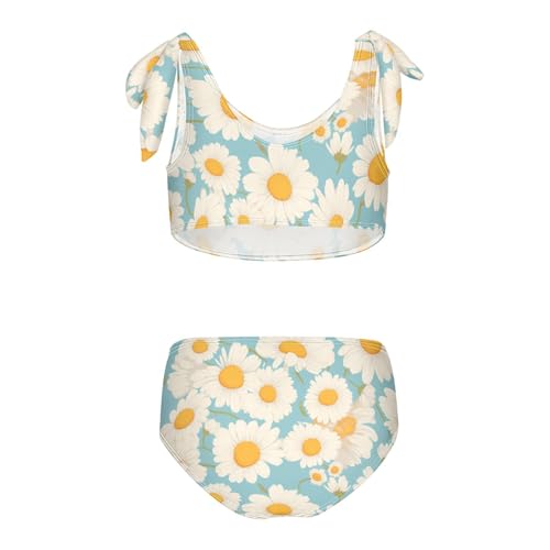 KLL Daisies Girl 2 Piece Bikini Set Beach Swimsuit Swimming Suits Adjustable Shoulder Strap2