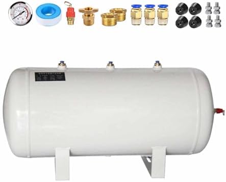30L High Pressure Air Tank Kit, Large 7.9Gal Carbon Steel Storage, Durable Accessories for Aerospace & Auto Repair, Ideal for Workshop & Industrial Use