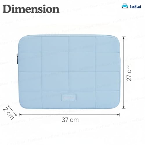 Image of FunBlast Padded Laptop Cover Bag - Laptop Sleeve Bag, Multifunctional Shockproof, Waterproof Laptop Case, 14 Inches Business Bags for Business, Travel, College (SkyBlue)