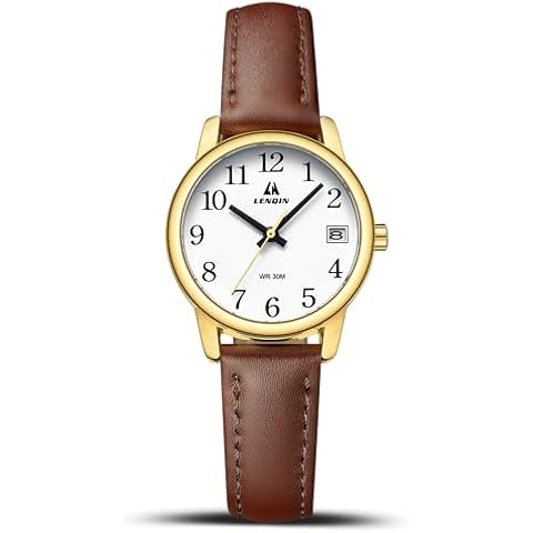 LN LENQIN Ladies Waterproof Leather Strap Watch Cover