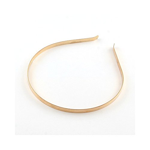 Présentoirs pour Bijoux Accessoires création Serre tête à décorer métal 4 mm (5 pièces) Doré Cover