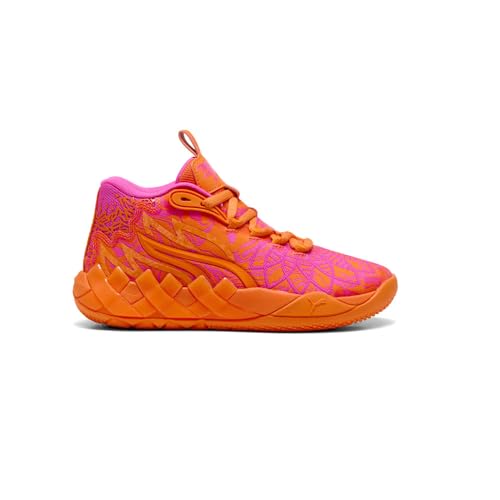 PUMA Kids Boys Mb.01234 Mash-Up Basketball Sneakers Shoes - Orange