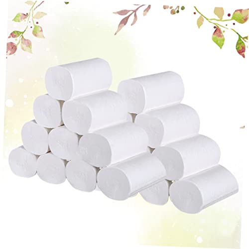 24Pcs Paper Towels For Home Original Wood Pulp Paper Coreless Paper Towels Toilet Paper Tissue Roll Paper Wood Pulp Paper Household White Thicken Tissue Paper #TOP2