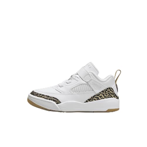 Jordan Spizike Low Little Kids' Shoes (HJ9055-100, White/Metallic Gold/Sail/Black) Size 1