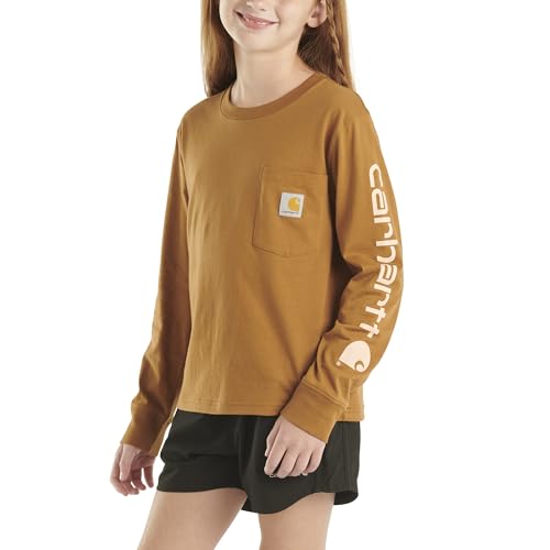 Image of Carhartt Girls Long-Sleeve Pocket Tee T-Shirt