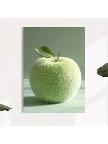 Toile esthétique de belles pommes avec cadre pour intérieur chic