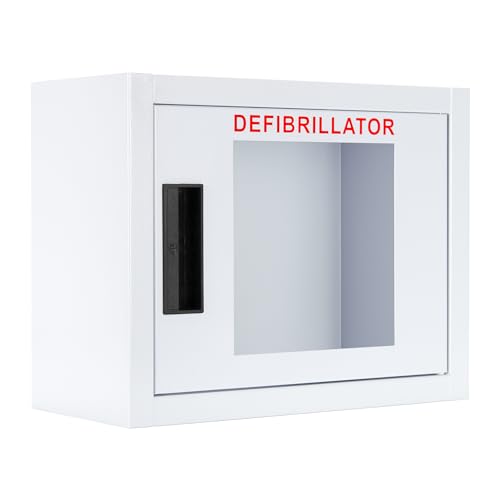 Image of Standard, Nonalarmed AED Cabinet, Compact. Fits Many Defibrillators on The Market. Measures 11.63 inch H x 14.75 inch L x 6.75 inch D. Essential Storage for Indoor AEDs.