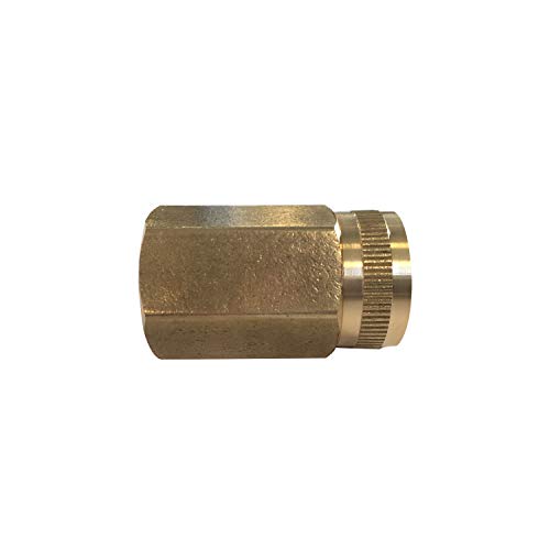 Evita enredos con el conector de latón doble giratorio Sun Joe de 3/4 pulgadas XL 4