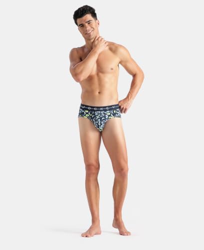 Image of Jockey NY01 Men Super Combed Cotton Elastane Stretch Printed Brief