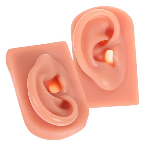 Baluue Perfect for Training Silicone Dummy Practice Ears Ear Piercing Model Kit