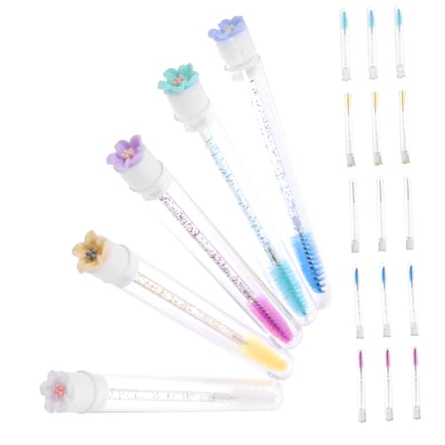 VICASKY Professional Eyelash Brow Brush 20pcs Lash Mascara Applicator Spoolie for Extensions Beauty Kit for Women Random