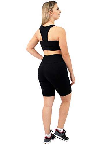 Bermuda Feminina Ciclista Poliamida Fitness Pronta Entrega (GG)