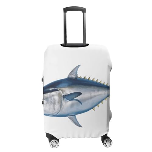 Carry on Luggage Cover Tuna Thunnus Suitcase Covers for Luggages Tsa Approved Travel Luggage Sleeve Protector Elastic Suitcase Protector Anti-Scratch Washable Fits 19-30 Inch Case -S4