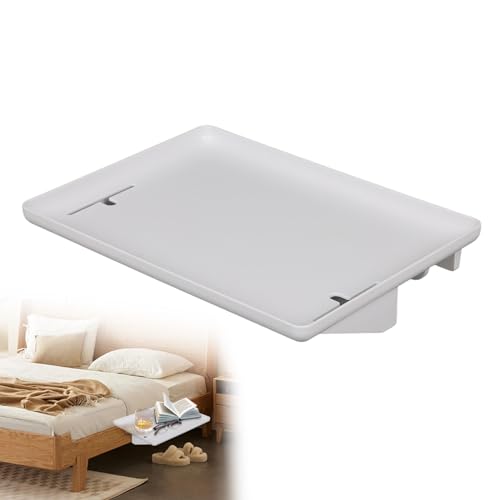 MENAYODA Nachttisch-Tablett, Klappbares Nachttischregal mit Clip zum...