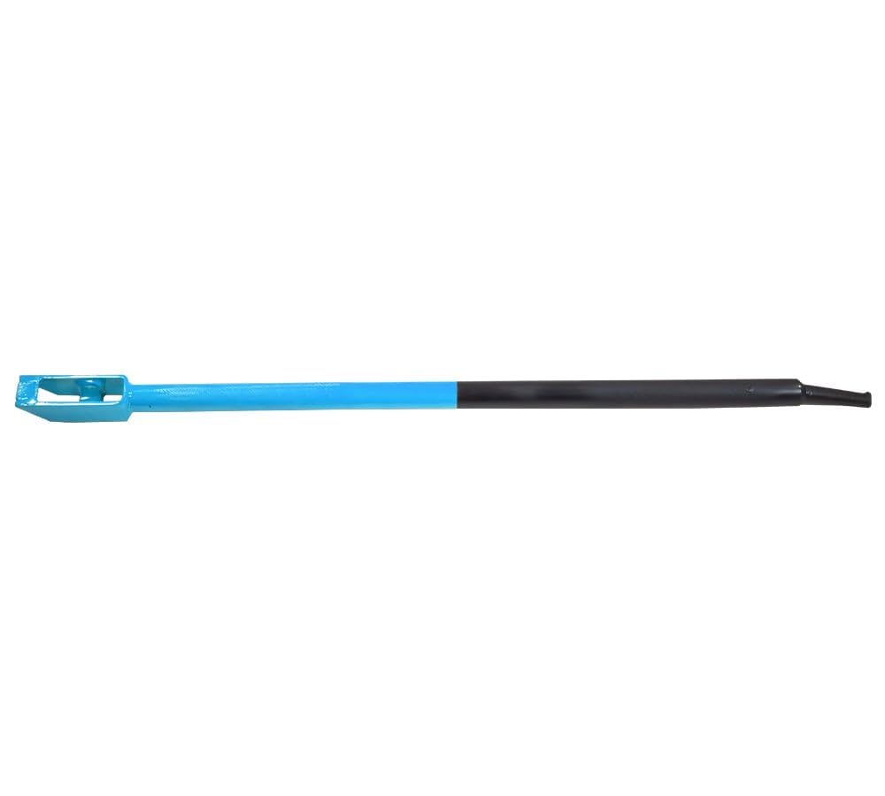 40" Combination Winch Bar for Flatbed Trailer - Black &amp; Blue Powder Coated Carbon-Steel Combo Winch Bar with Non-Slip Handle &amp; Square Head for Chain Lever Binders