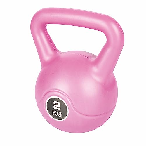 Kettlebell 2 kg para entrenamiento, agarre antideslizante, FitLover