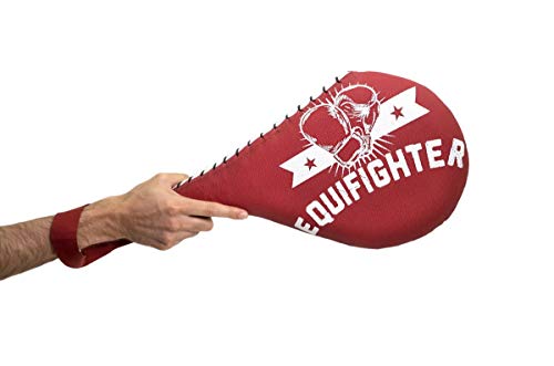 Kit Aparador de Chute + Manopla de foco Aberta + Raquete de Chute Vermelho Equifighter