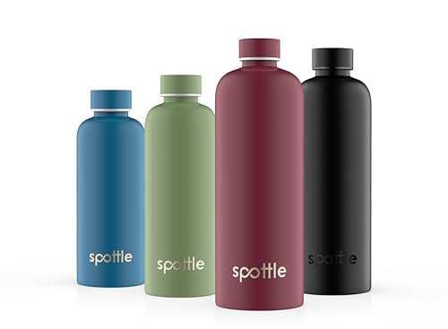spottle Edelstahl Trinkflasche 1,5 Liter – Thermosflasche aus Metall, doppelwandig, vakuumisoliert, Kohlensäure geeignet, auslaufsicher, spülmaschinenfest