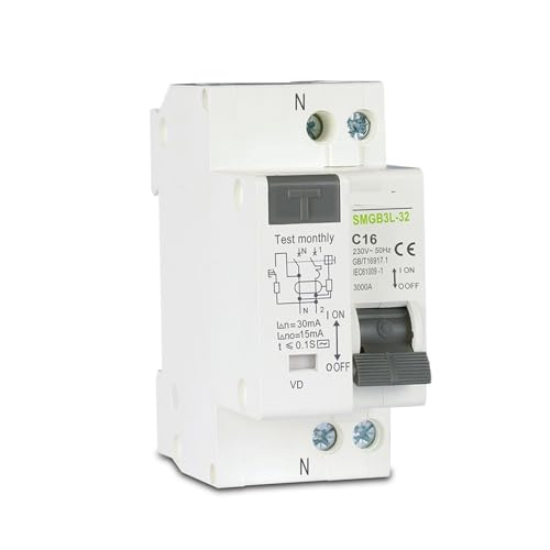 Rcbo Mcb DPNL 1P+N que previene cortocircuitos y sobrecargas con corte automático de 25A para hogar 2