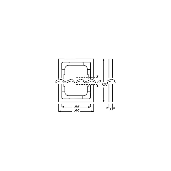 Busch-Jaeger 1722-866K Abdeckrahmen